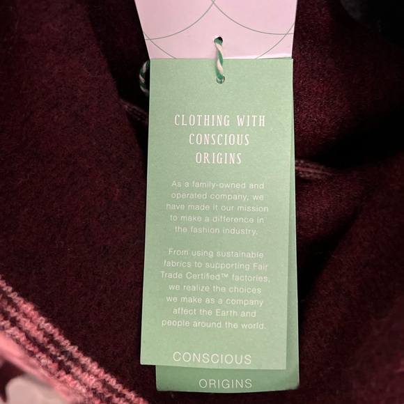 🎩🗝️NWT $119 Aventra Fired Brick Paragon Sweater - Large - Picture 7 of 10